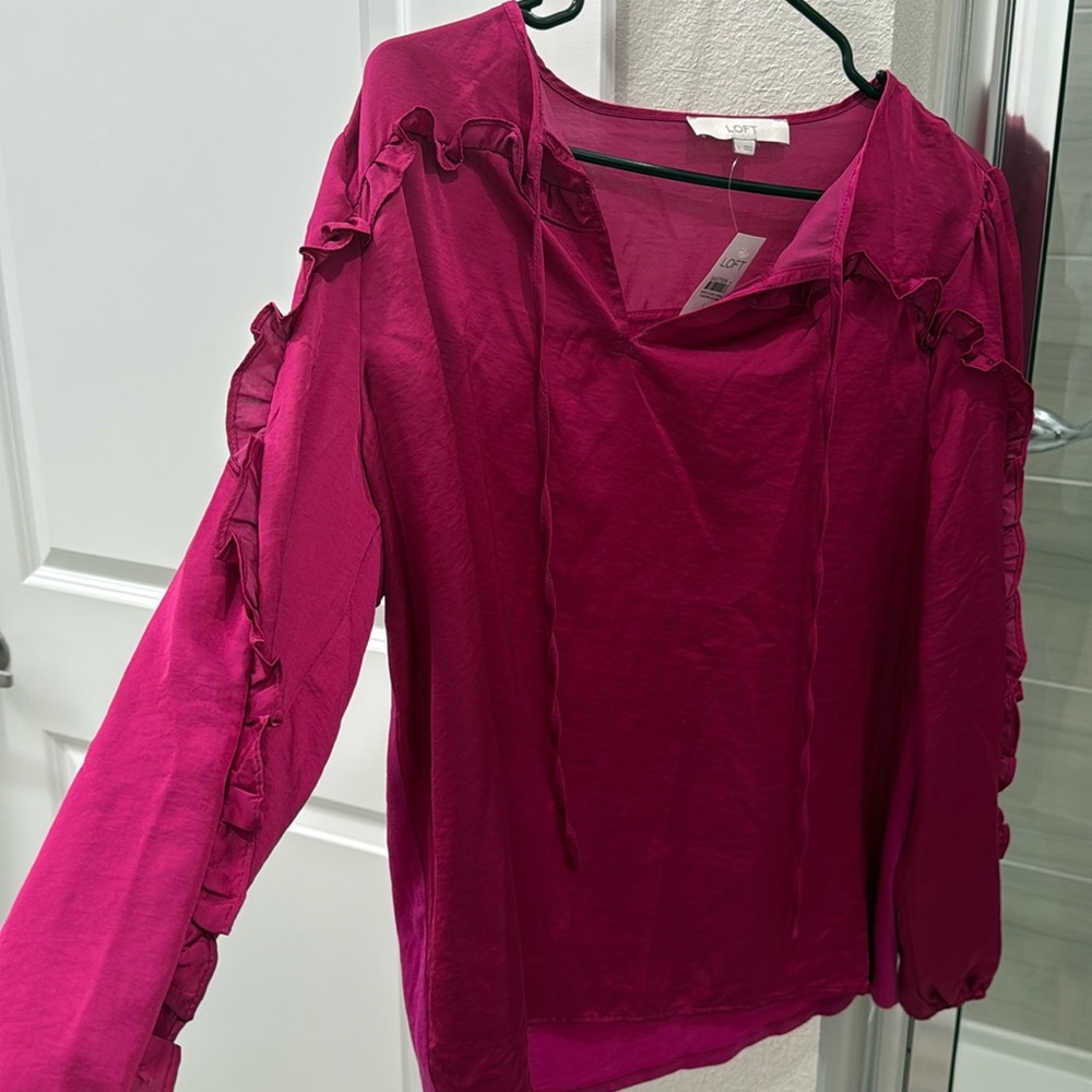 New LOFT fuschia blouse!